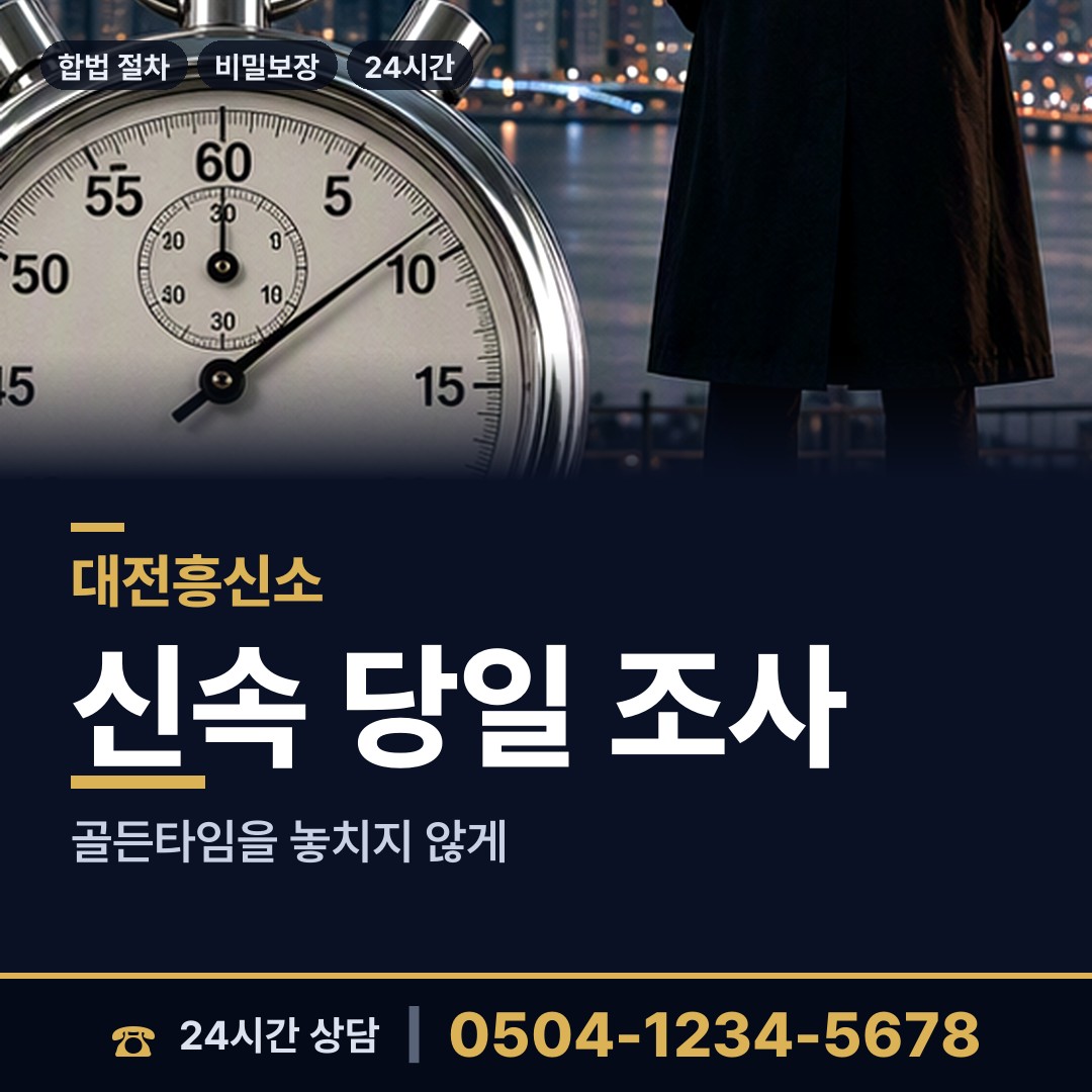 대전 구즉동 흥신소의뢰 상담 안내
